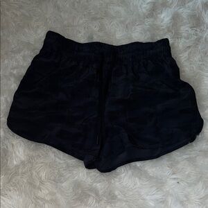 Velocity Black Camo Athletic Drawstring Shorts